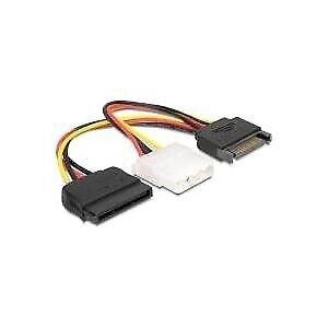 Zum Anschluss fr 1x IDE Laufwerk und 1x SATA Laufwerk  Anschlsse SATA 15 pin Ste