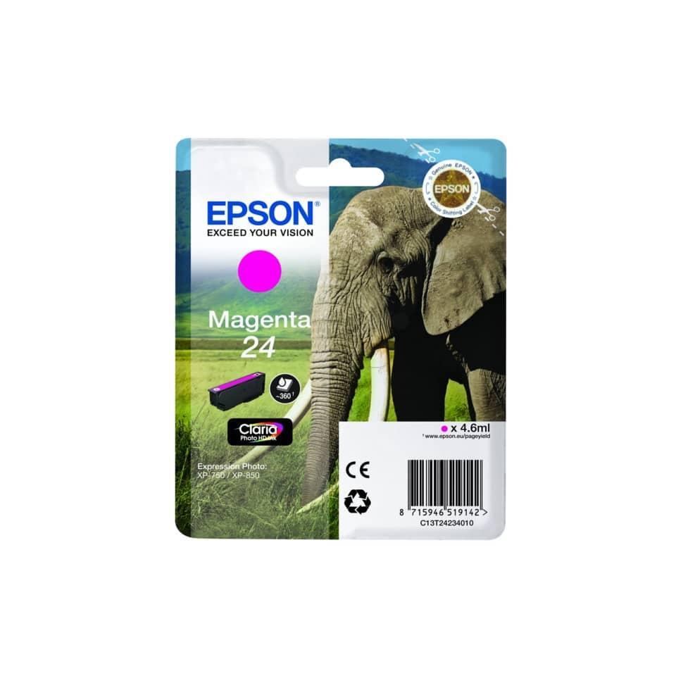 Cartuccia inkjet Elefante 24 Epson magenta C13T24234012