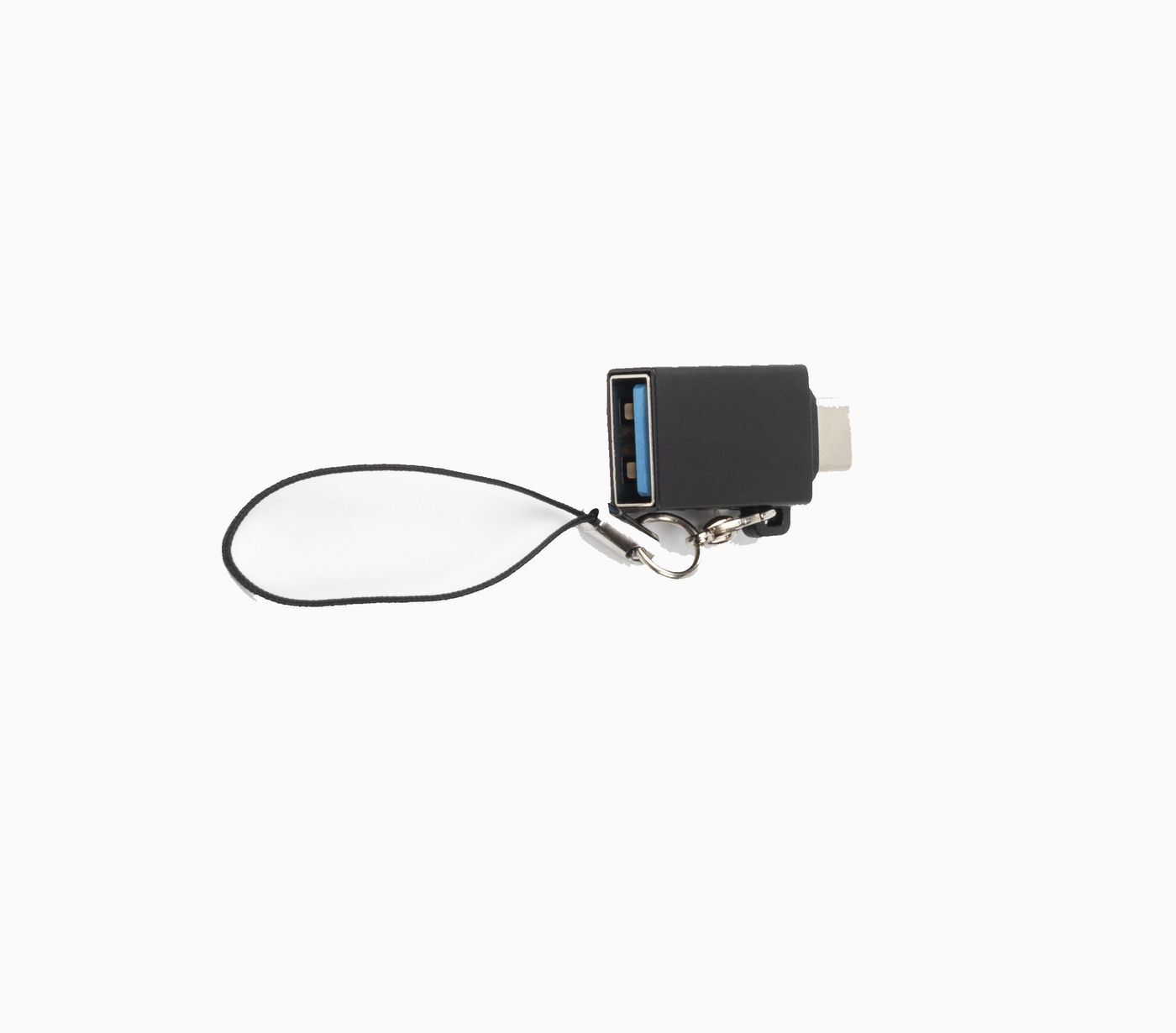 MicroConnect USB-C to USB3.0 A adapter M-F  with Lanyard for cable