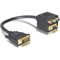 Dieser DVI Adapter von Delock mit einer Kabellnge von ca. 20cm und goldbeschicht