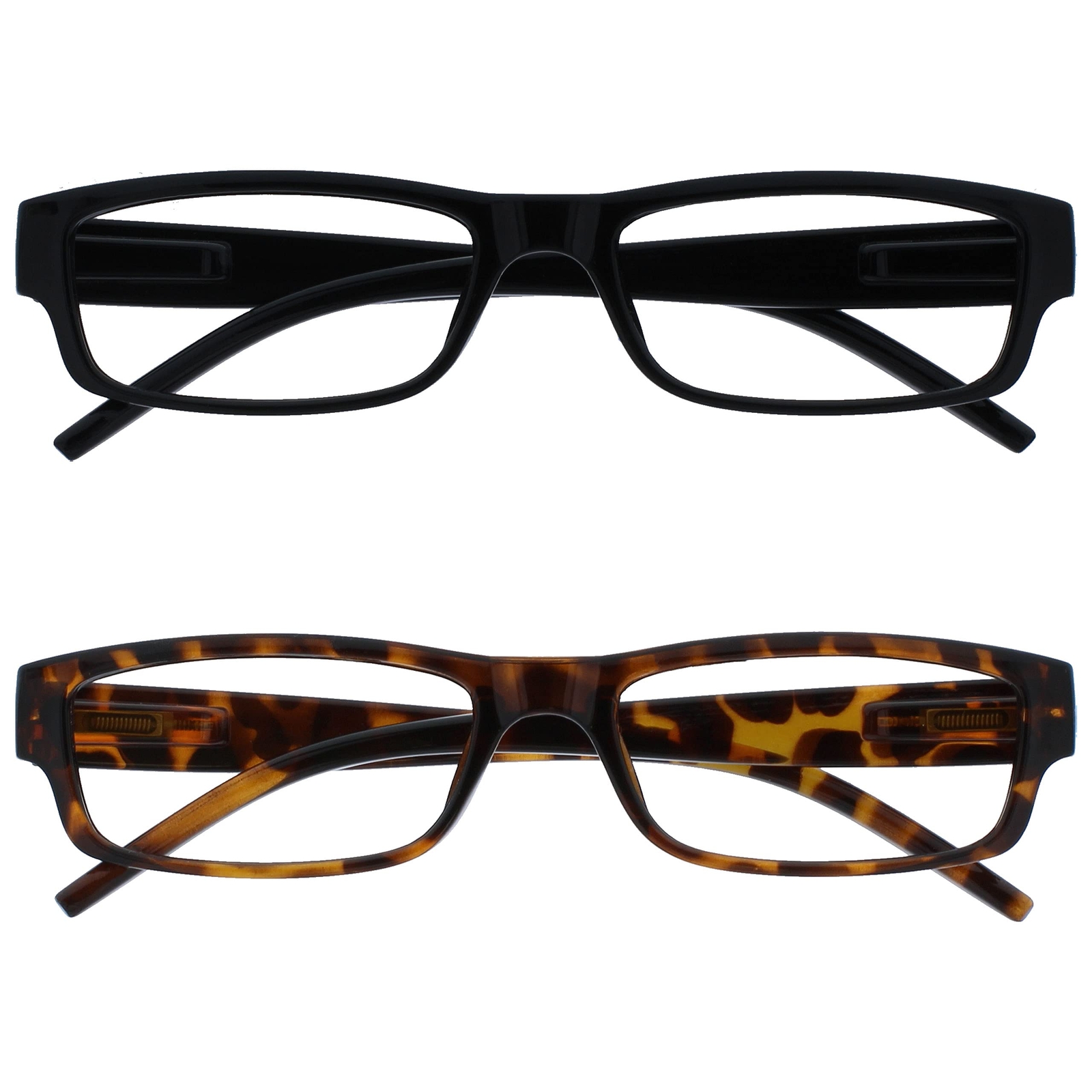 The Reading Glasses Company Nero E Marrone Tartaruga Leggero Lettori (E9o)
