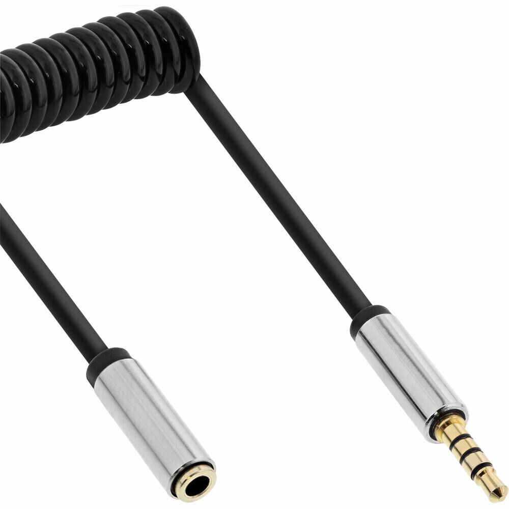 INL InLine® Cavo Audio Jack 3,5mm 4pin maschio / femmina, 2m, estensibile a spi
