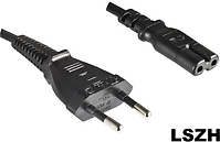 MicroConnect Strm Type C (male) - Strm IEC 60320 C7 Sort 1.8m Strmkabel