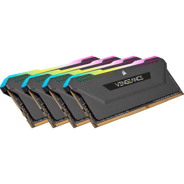 32GB Corsair Vengeance 3200MHz DDR4 Quad Memory Kit (4 x 8GB) - Nero