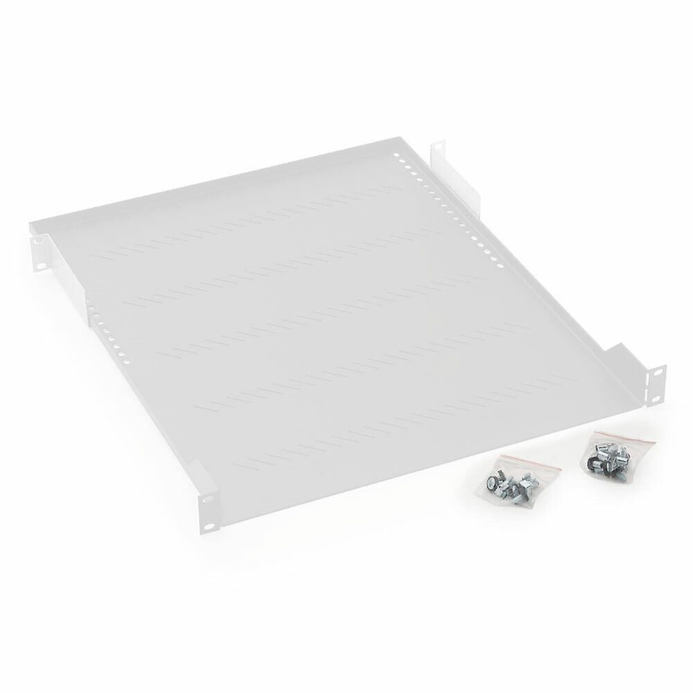 INL Ripiano Rack 19" ,1U, carico massimo 40Kg, profondità 750mm, grigio chiaro