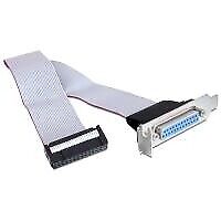 Anschluss 1 x parallel DB25 extern  Mit Slotblech fr Einbau in einen Low Profile