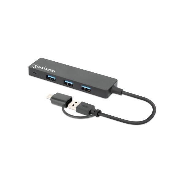 Hub USB 3.2 Gen1 4 Porte Combo USB-A e USB-C&trade;