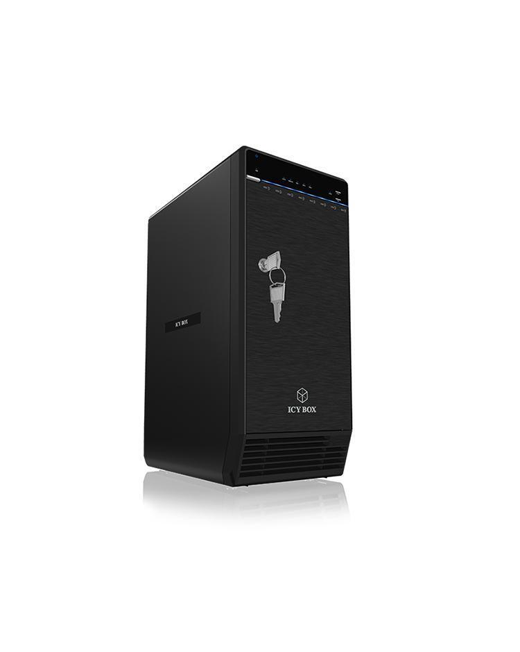 USB 3.1 Type-C SINGLE Gehuse fr 8x 25" oder 35" SATA Laufwerke  USB 3.1 (Gen 2)