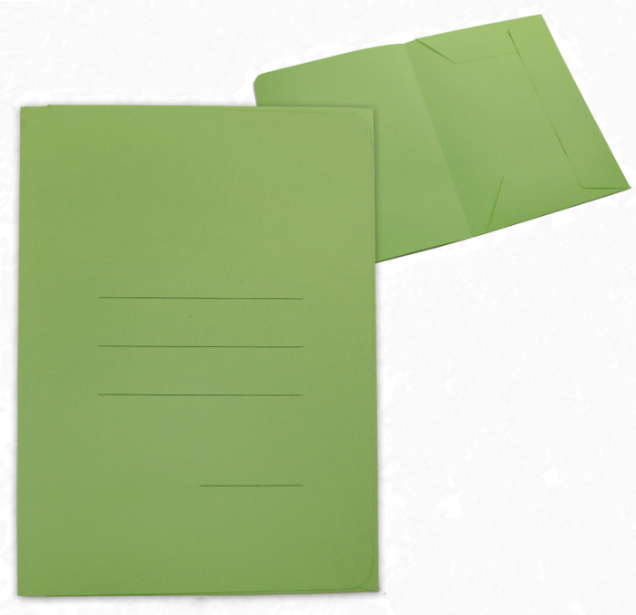 Cartelle 3 lembi Zaffiro verde f.to 33.5 x 25 cm confezione da 50