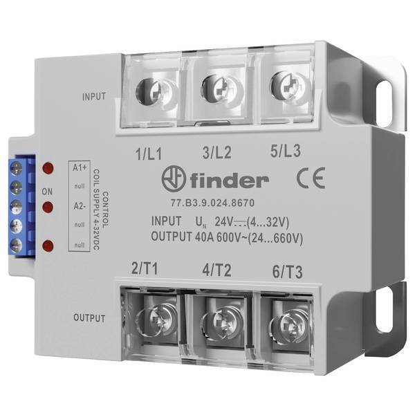 Finder 77A382308671  Relè a semiconduttore  25 A Tens.comm.max: 660 V/AC Commuta