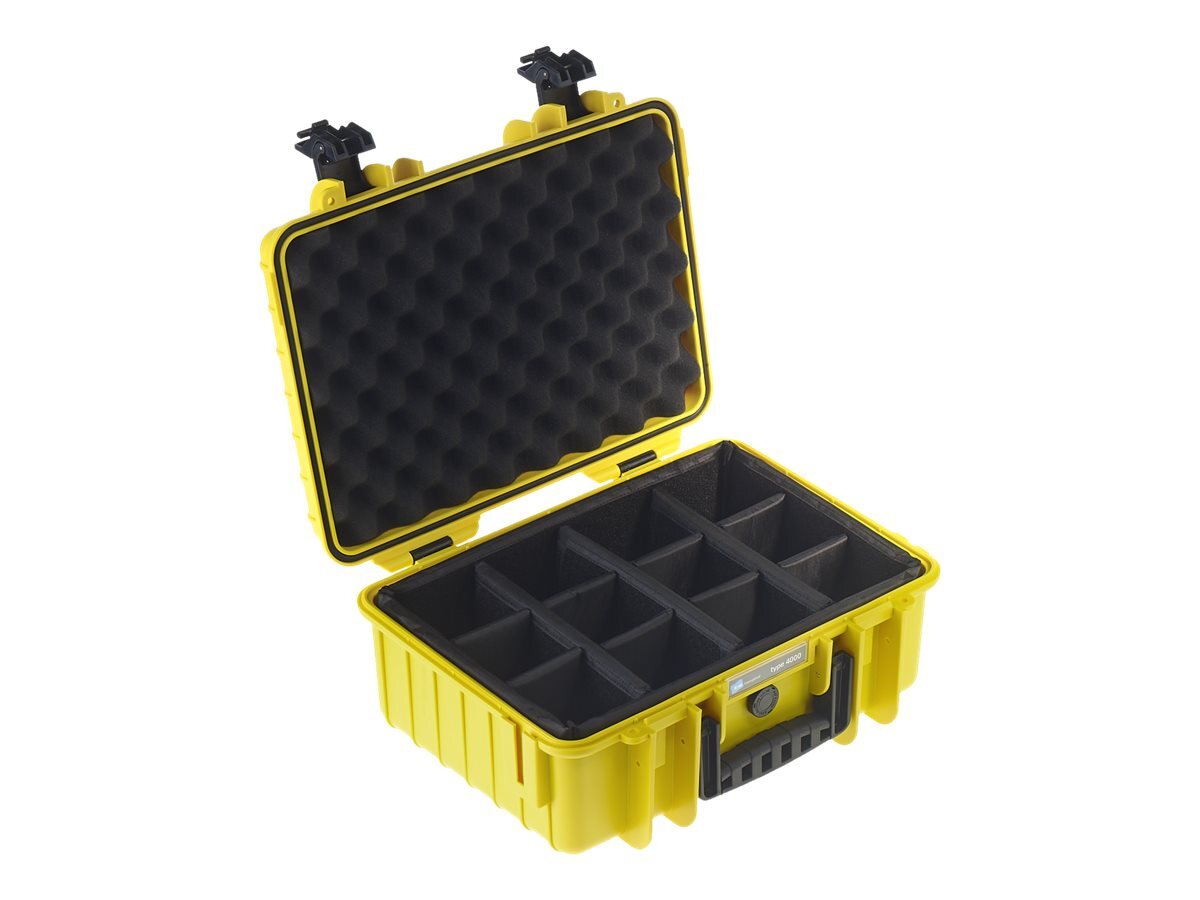 B&W outdoor.case Type 4000 Hard case polypropylene yellow 4000/Y/RPD
