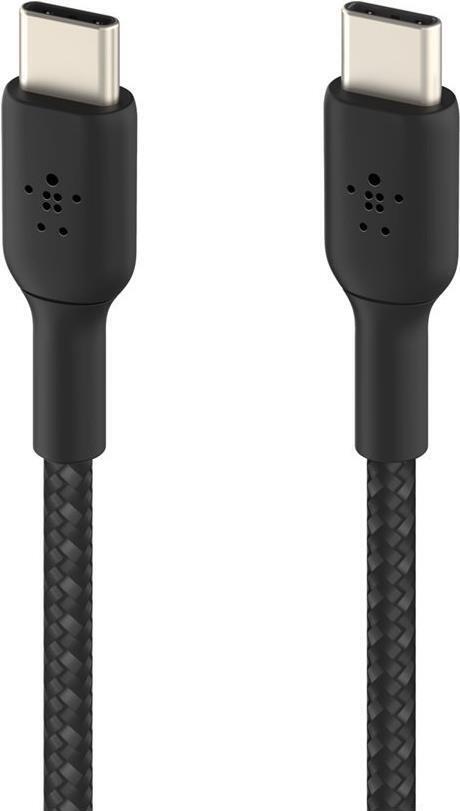 BOOSTCHARGE GEFLOCHTENES USB-C - BRAIDED CABLE BLACK 0.15M BLACK