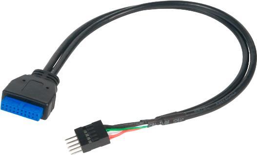 Akasa AK-CBUB36-30BK cavo USB interno (Akasa USB 3.0 to USB 2.0 Adapter Cable US