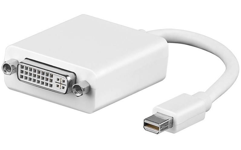 MicroConnect Mini Displayport v1.2 DVI M-F  Mini DP v1.2 - DVI-I, Passive