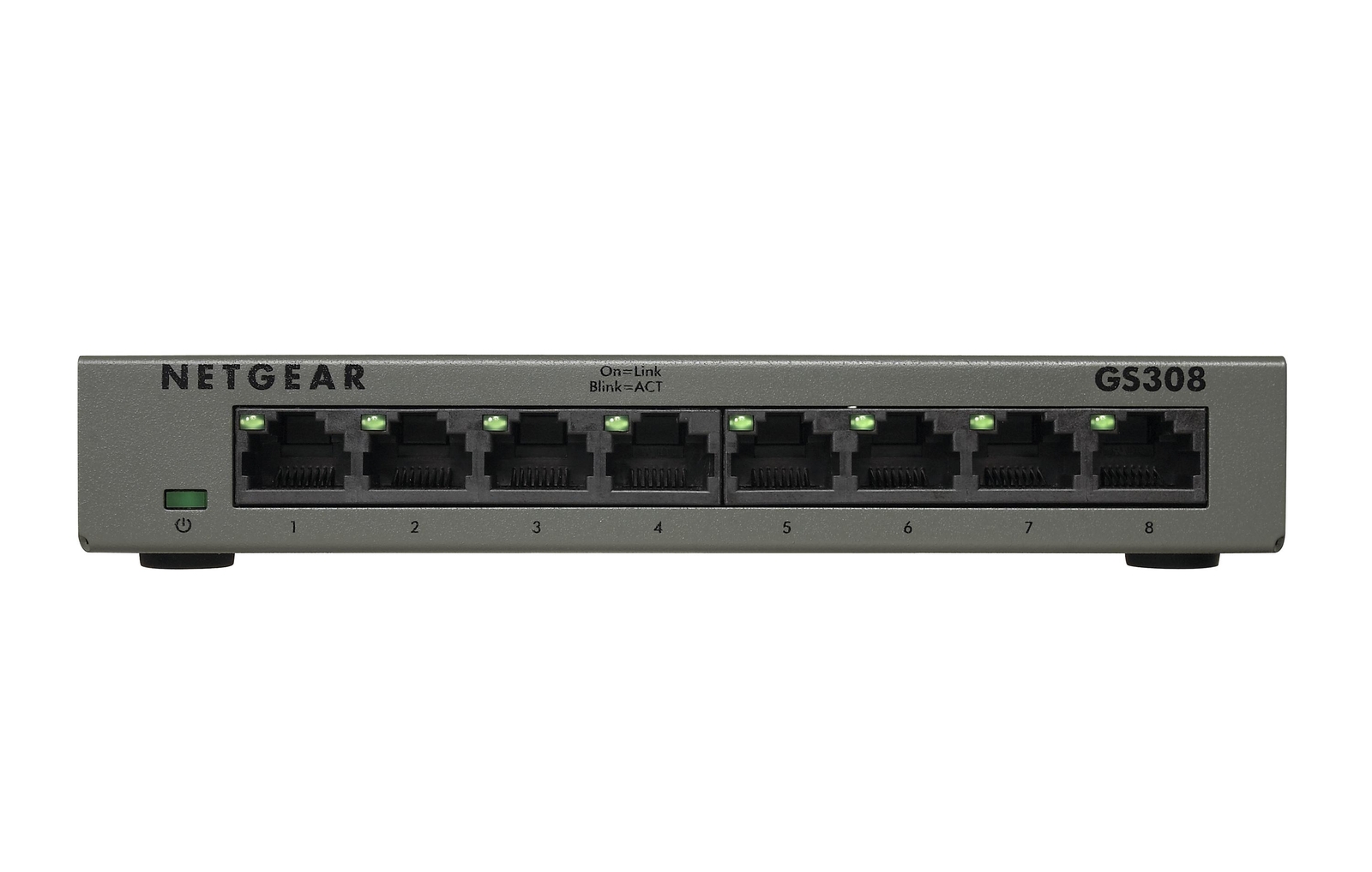 NETGEAR SOHO Non gestito Gigabit Ethernet 10/100/1000 Nero (NETGEAR GS308v3 - Sw