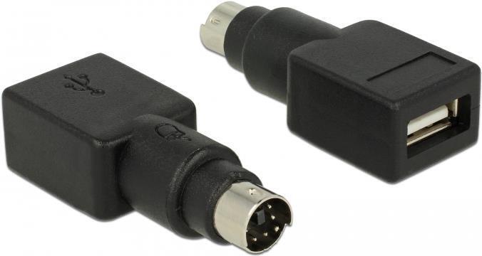 Anschlsse 1x PS/2 Stecker  1x USB Typ-A Buchse  Fr USB Maus Anschluss Adapter an