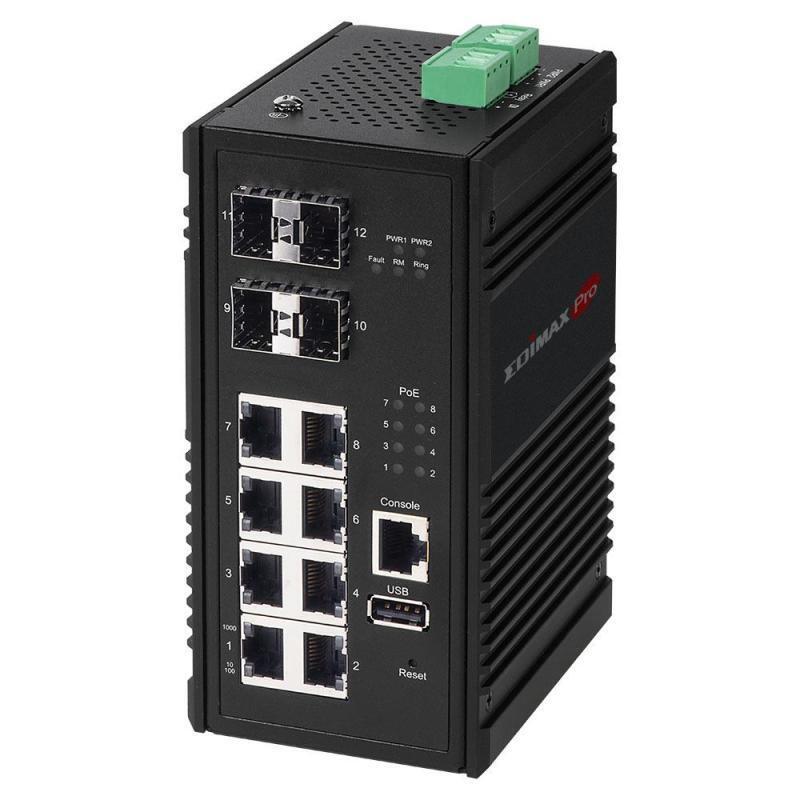 Edimax IGS-5408P switch di rete Gestito Gigabit Ethernet (10/100/1000) Supporto