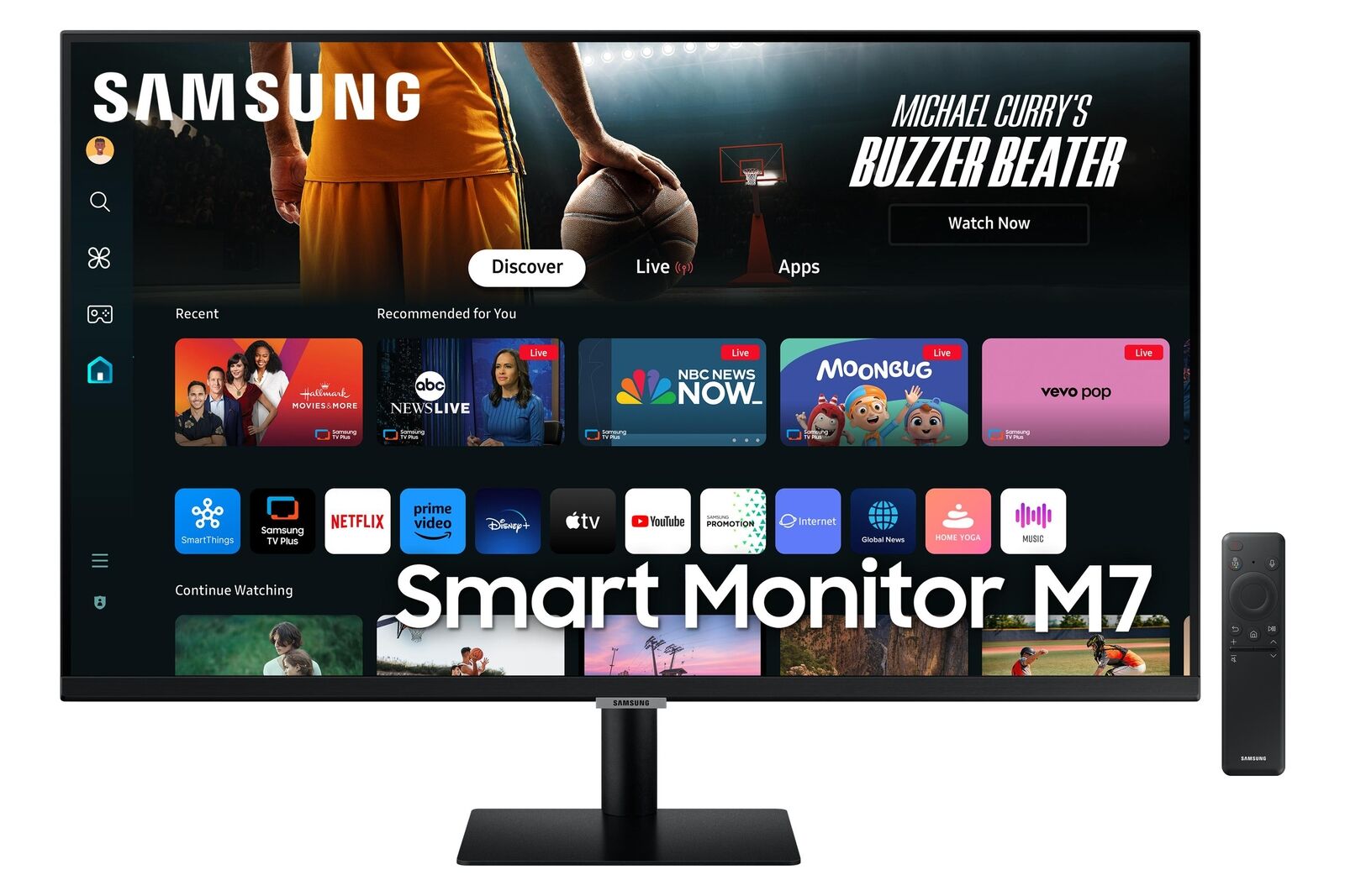 Samsung Smart Monitor M7 M70D Monitor PC 813 cm (32") 3840 x 2160 Pixel 4K Ultra