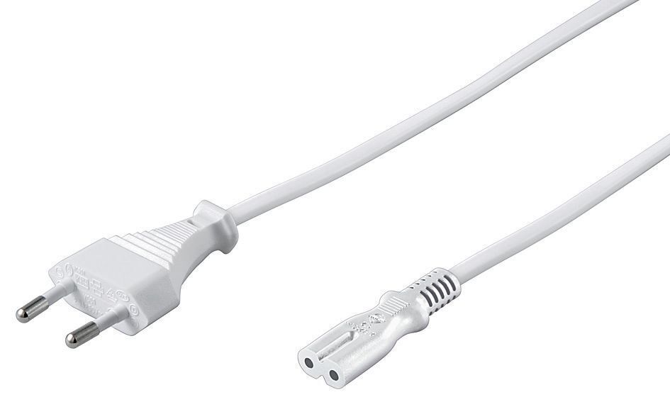 MicroConnect Power Cord Notebook 3m White  H03VVH2-F, 3X0,75MM2 2.5A