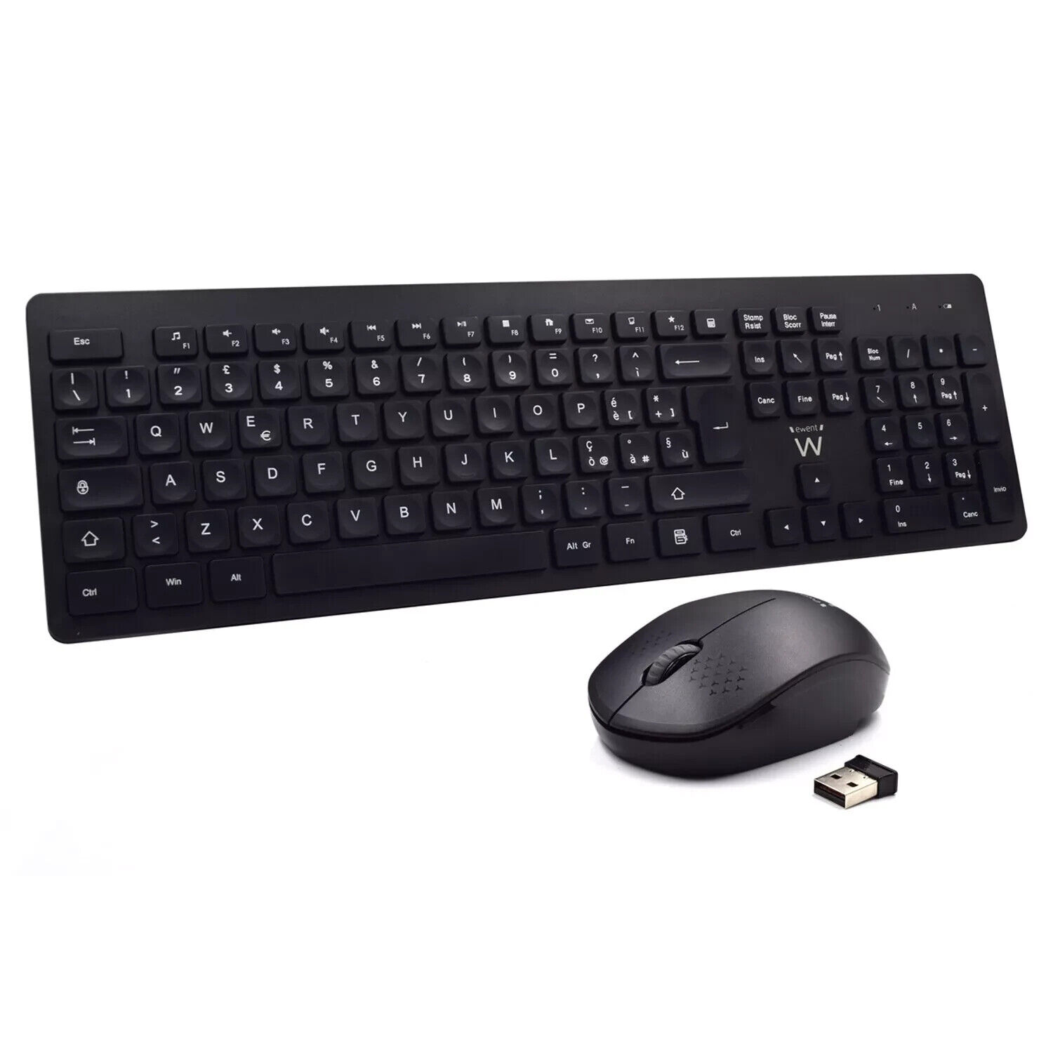 KIT TASTIERA E MOUSE Ewent EW3255 WI-FI LAYOUT ITALIA QWERTY