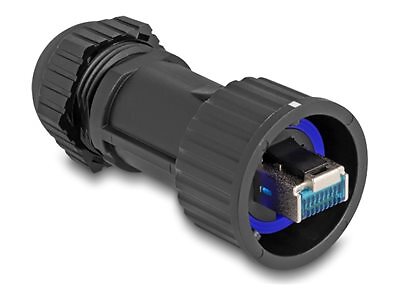 Delock Network connector RJ-45 (M) to LSA CAT 6a black CAT 6a black 67049