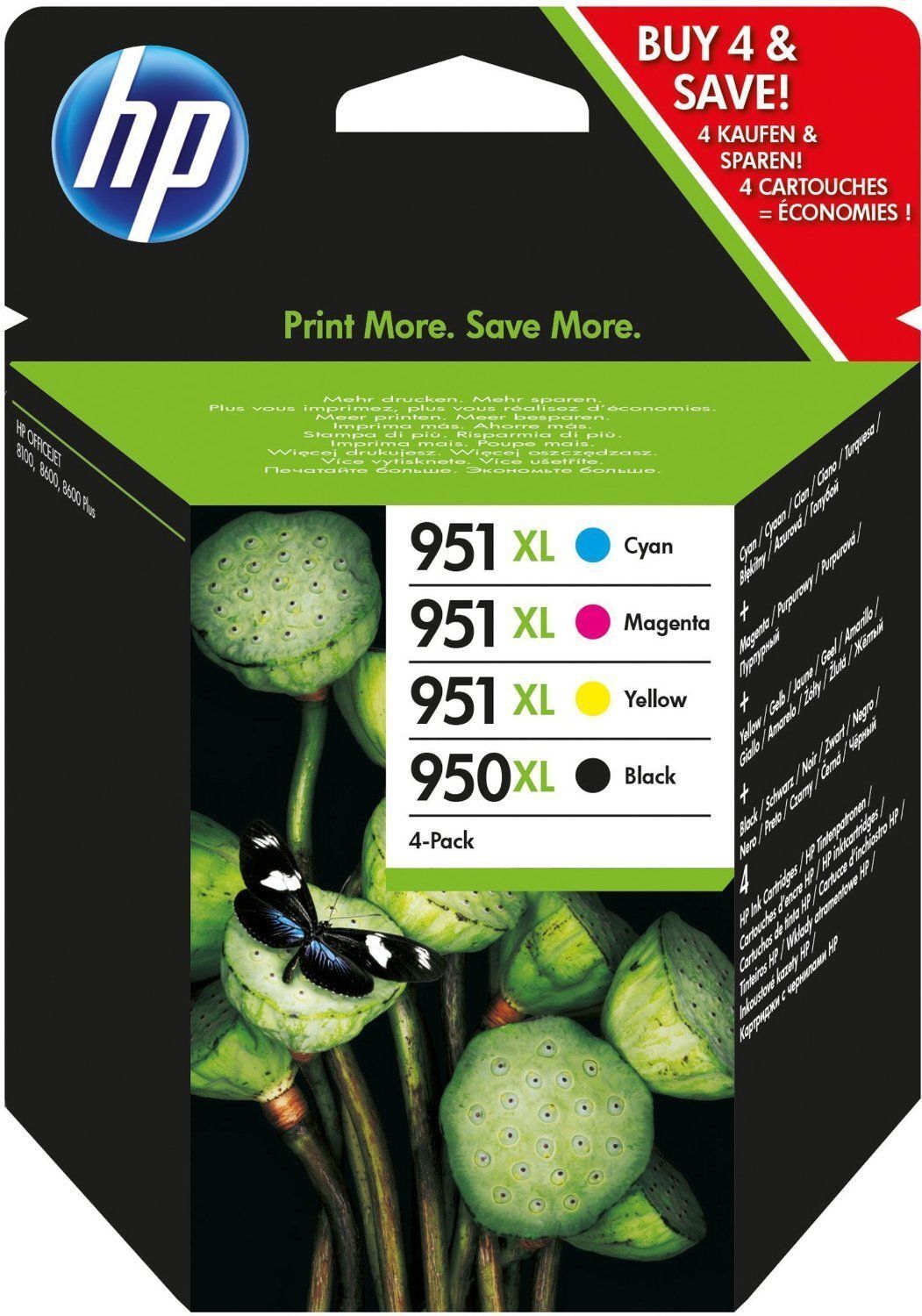 Originale HP C2P43AE Combo pack Cartucce Inkjet 950XL/951XL BK/C/M/Y