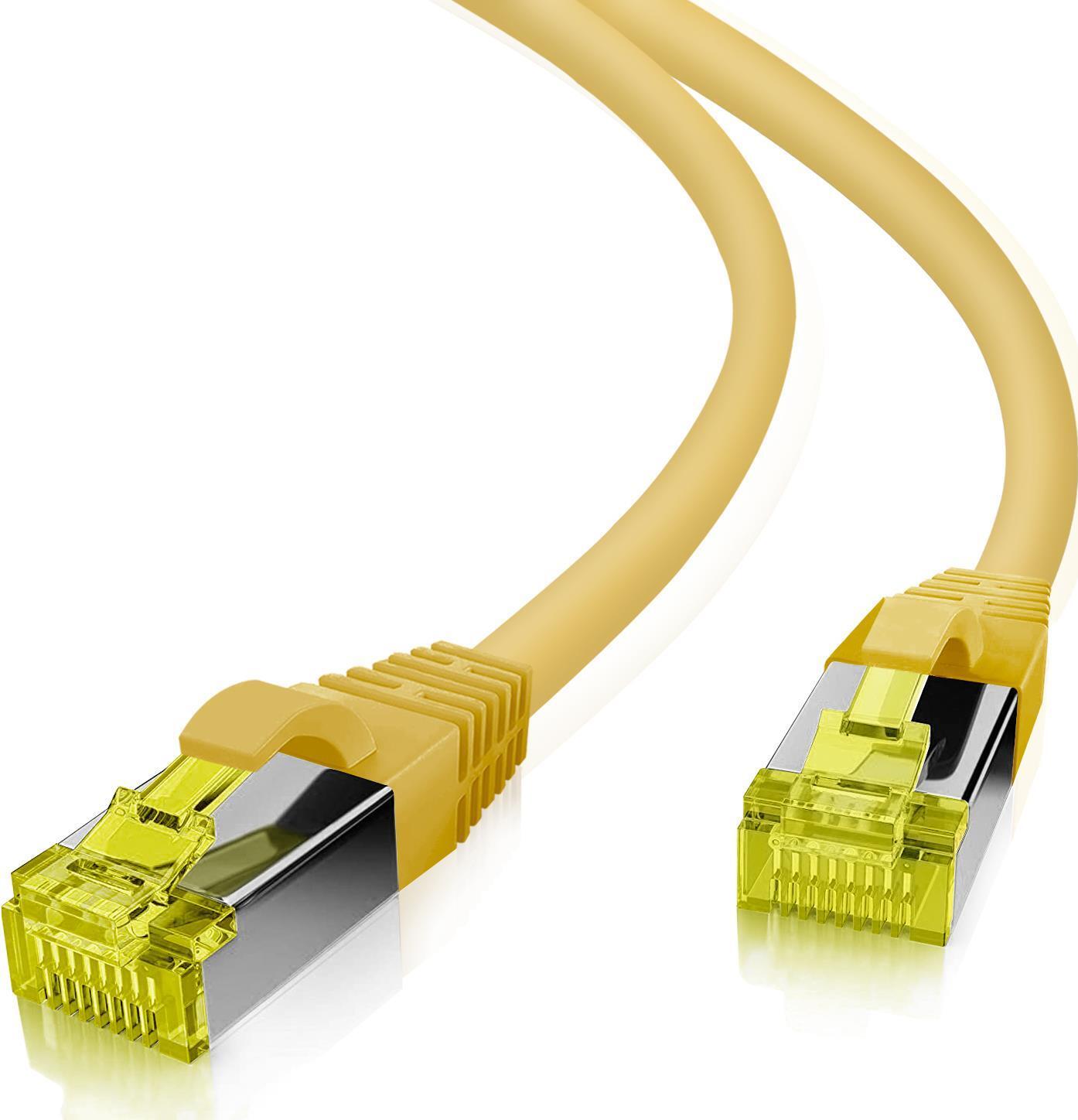 Cavo patch Helos ultra flessibile S/FTP Cat 6a TPE giallo 150 m