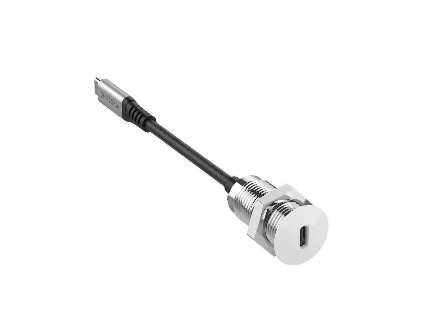 USB-C Desk socket white with