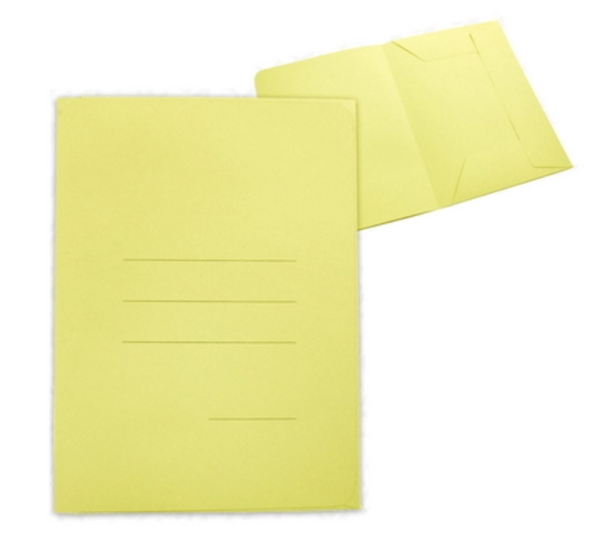 Cartelle 3 lembi Zaffiro giallo f.to 33.5 x 25 cm confezione da 50