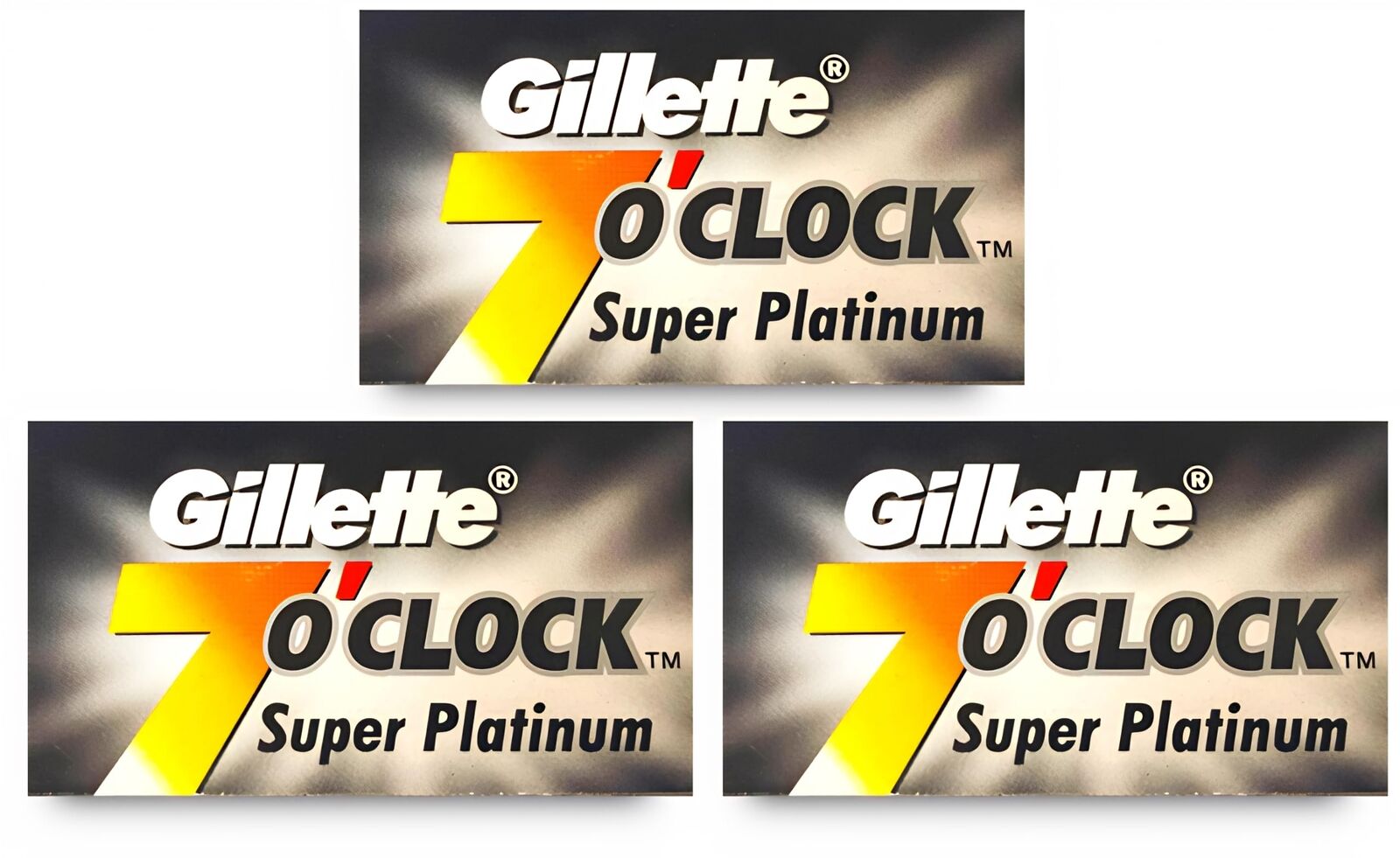 30 Lamette da Barba Gillette 7 o' Clock Super Platinum (Z2K)