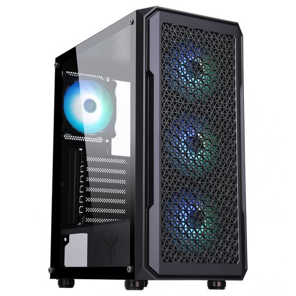 Itek CASE GAMING SIX TRIANGLE ITGCAST33B ARGB - NO ALIMENTATORE - NERO