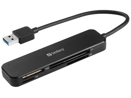 Sandberg 134-32 lettore di schede USB 3.2 Gen 1 (3.1 Gen 1) Nero