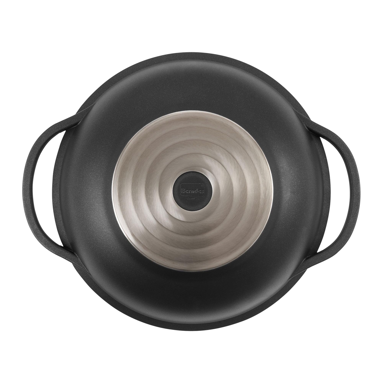 Berndes Vario Click Induction Wok con Coperchio 32 cm, Alluminio (B8z)
