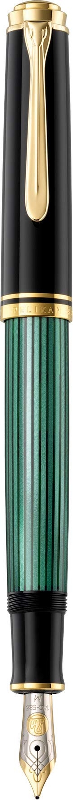 Pelikan Premium Souverain M400 Deluxe Fountain Pen Fine Tip Black/Green black/gr