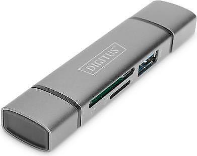 Digitus Dual Card Reader Hub USB-C / USB 3.0 OTG (COMBO CARD READER HUB USB-C -