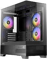 Antec CX500M RGB Gaming Case w/ Glass Side & Front Micro ATX 3x RGB Fans LED But