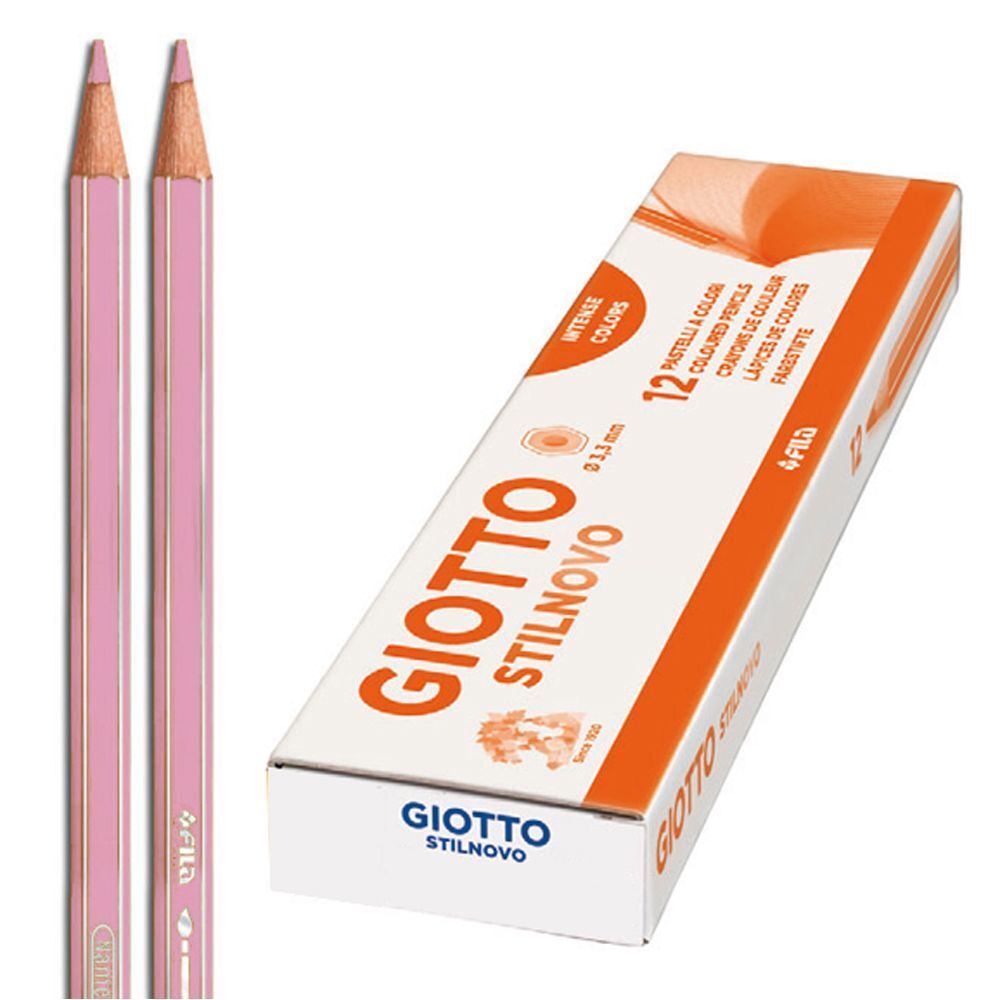 PASTELLI GIOTTO STILNOVO 12 PZ ROSA GIOTTO - 3740.06 GIODICART