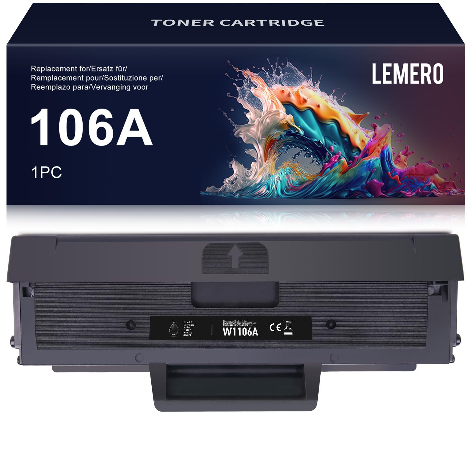 Lemero 106A Toner Compatibile per Toner HP Laser MFP 137fnw 135w 135a 135wg 1...
