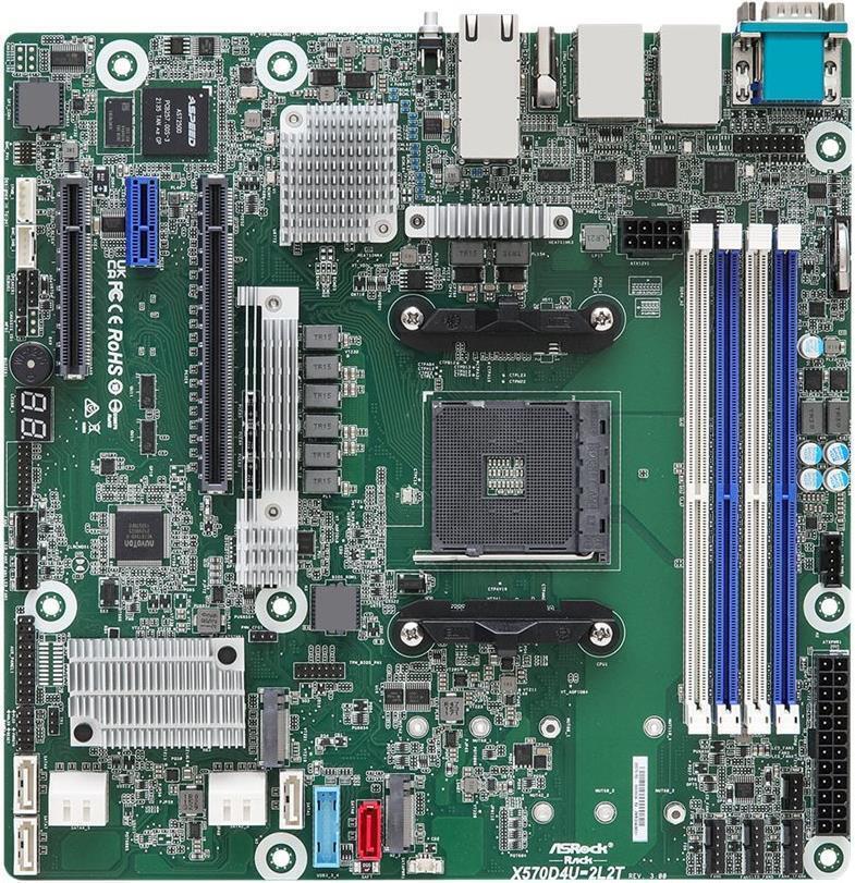 Asrock Rack - X570D4U-2L2T/BCM Micro-ATX