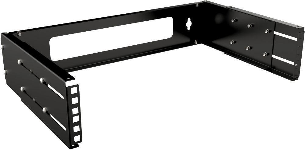 Lanview RAR200BL rack 2U Nero (19 2U Adjustable Depth Open - Frame Rack Wall Mou