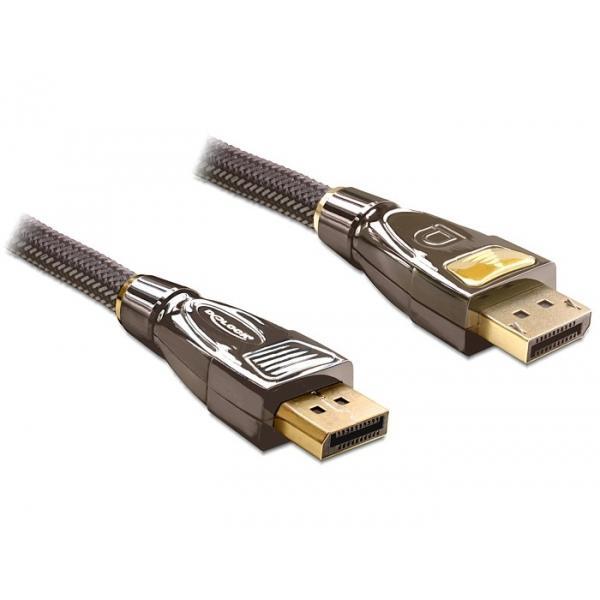 Delock 82771 Cavo Displayport 2 M Nero, Marrone