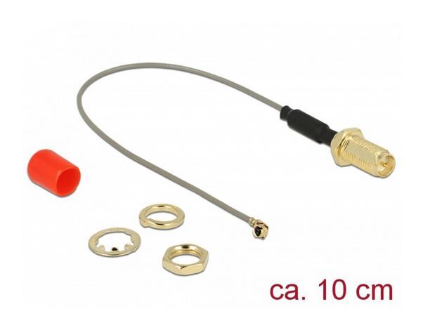 Delock Cavo antenna RP-SMA jack per l'installazione nucleo di ferrite a spina MH