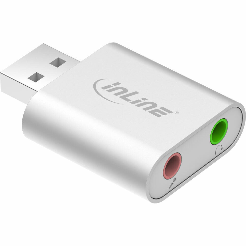 INL InLine® USB Soundcard scheda audio esterna, Audio Converter, alluminio