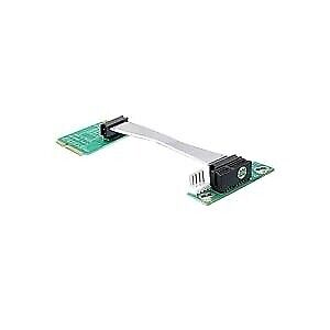 Delock riser card Mini PCI Express  PCI Express x1 diretto a sinistra