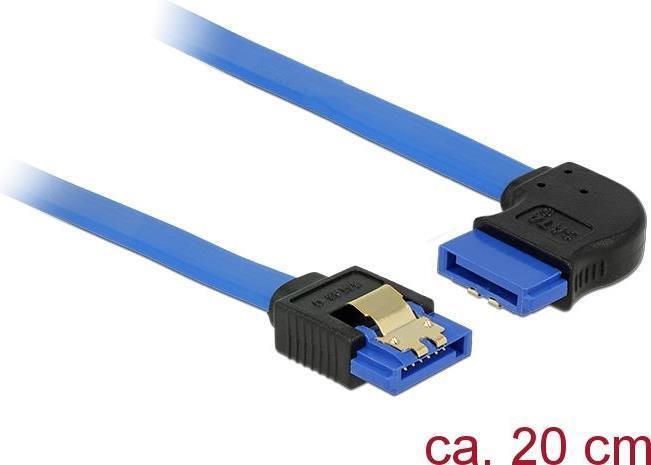 DeLOCK - Cavo SATA - Serial ATA 150/300/600 - SATA (R) dritto a SATA (R) ad ango