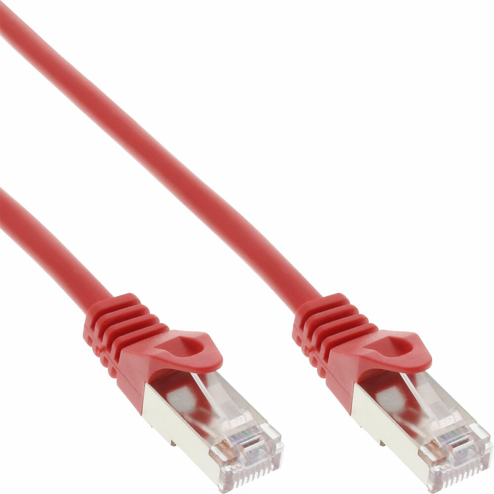 INL InLine® Cavo Rete Lan, SF/UTP, Cat.5e, 125Mhz, rosso, 10m, Patch Ethernet P