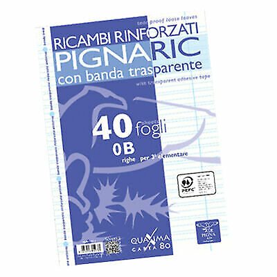 Ricambi Forati Rinforzati A4 Rigo Di 3Gradi 40Fg 80Gr Pignaric