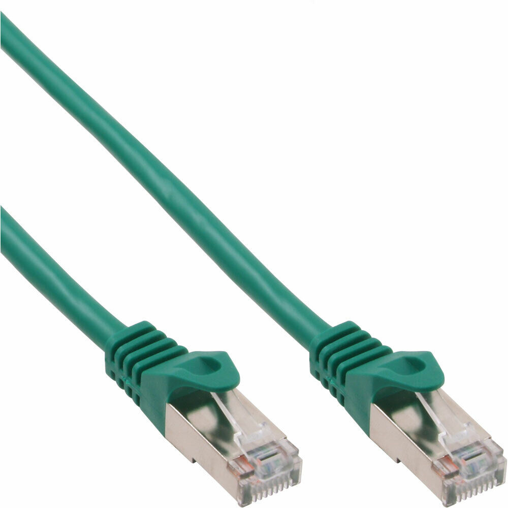 INL InLine® Cavo Rete Lan, SF/UTP, Cat.5e, 125Mhz, verde, 2m, Patch Ethernet PV
