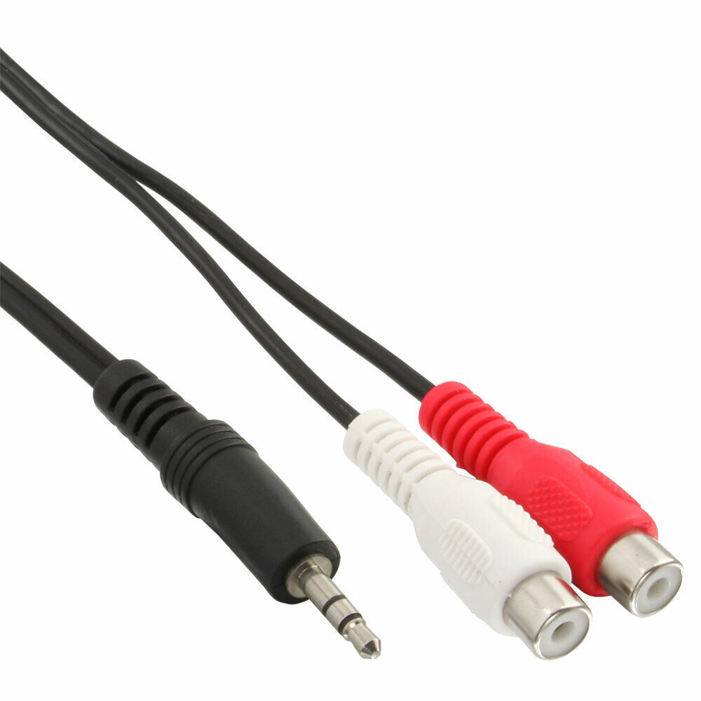 INL InLine® Cavo Audio Jack 3,5mm maschio a 2x RCA femmina, 5m, prolunga