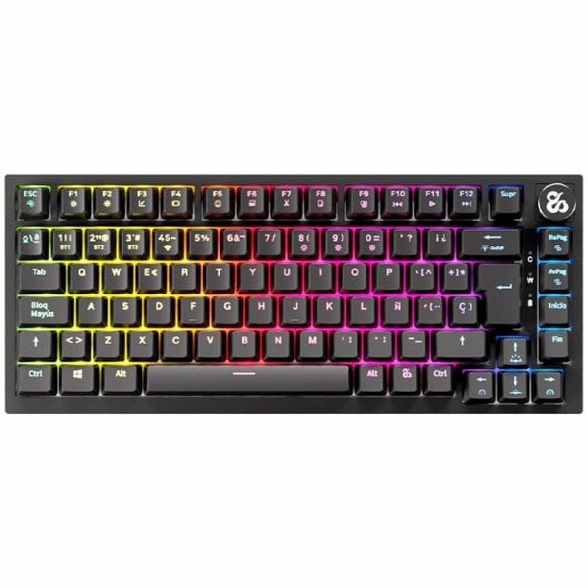 Tastiera Wireless Newskill Nero Qwerty In Spagnolo